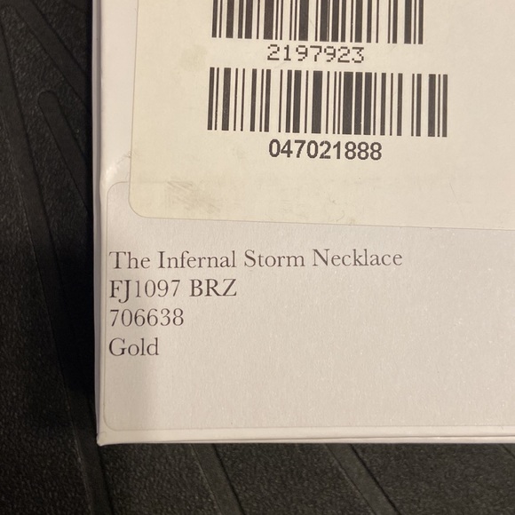 NIB Alighieri the infernal storm necklace gold never worn - Picture 5 of 5